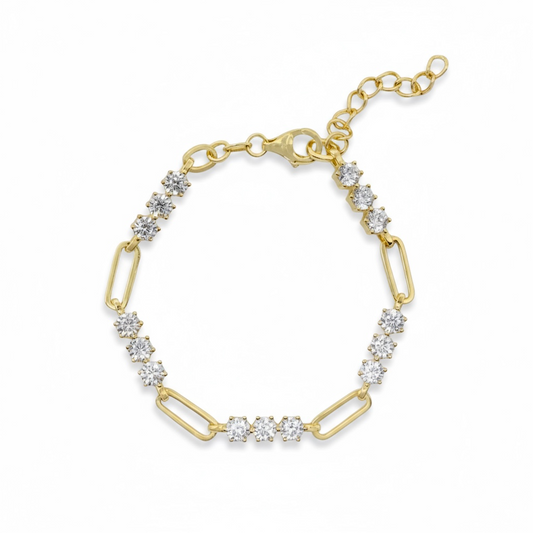 Tennis Paperclip Bracelet 