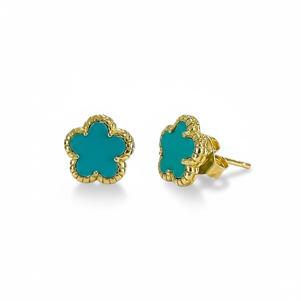 Mini Enamel Flower Stud 