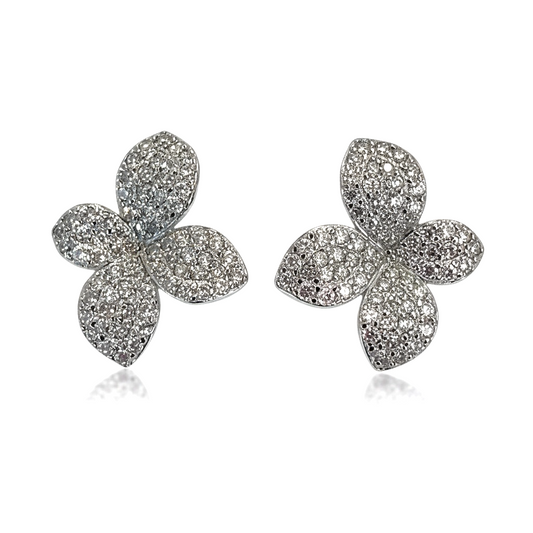 Small Petal CZ Studs 