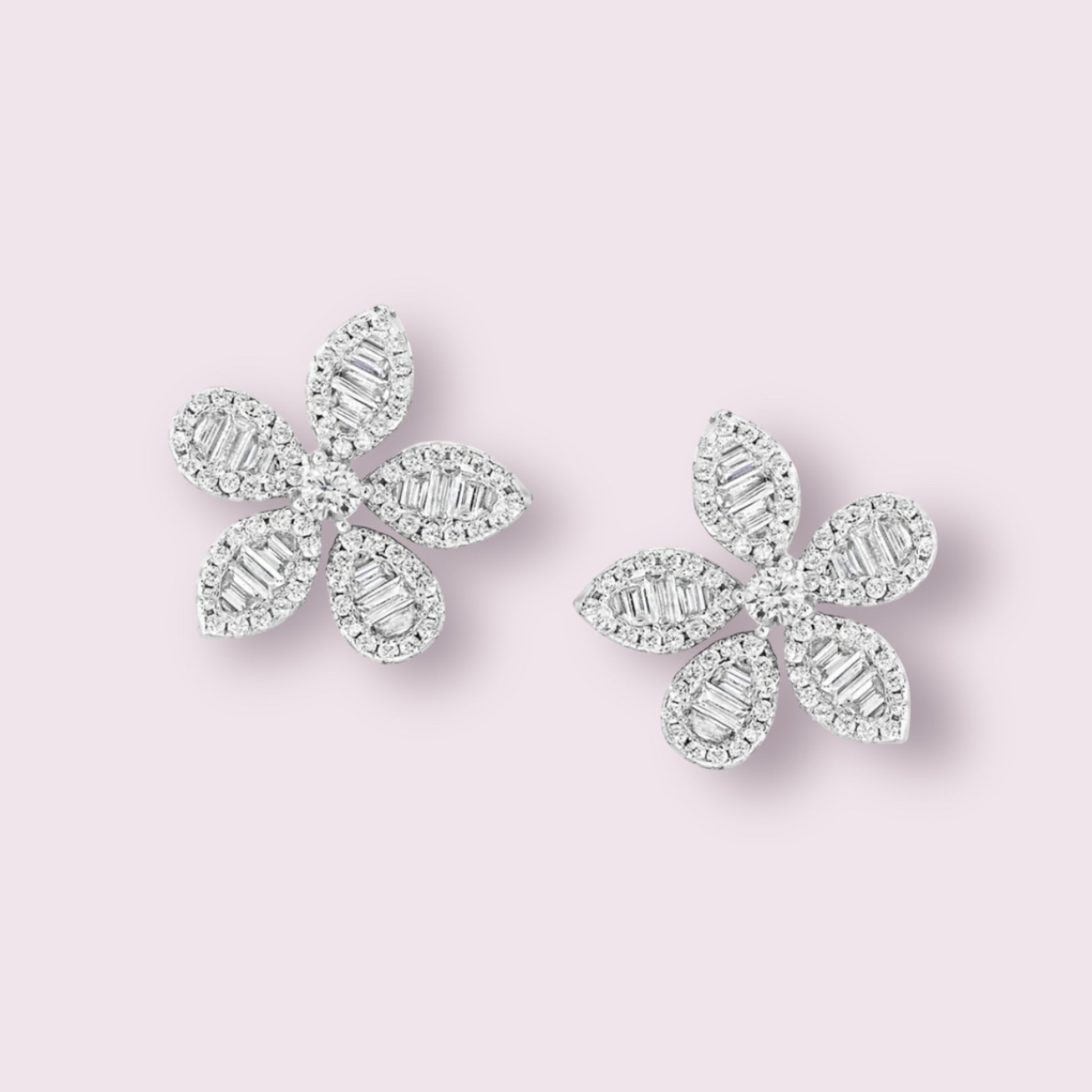 Baguette Daisy Studs 