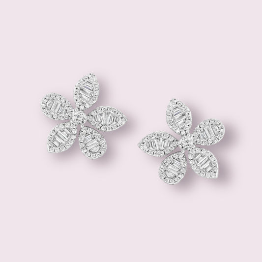 Baguette Daisy Studs 