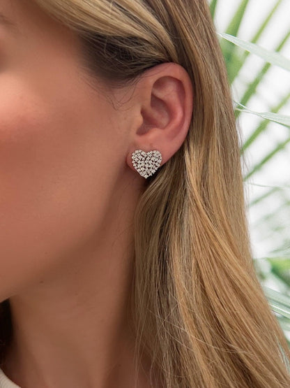 Sprinkle Heart Stud 