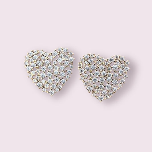 Sprinkle Heart Stud 