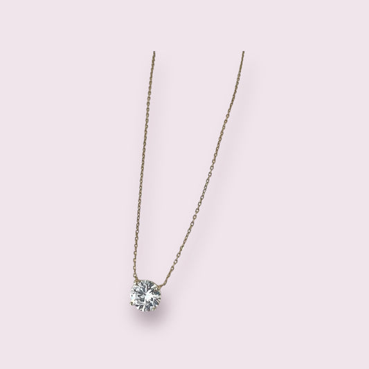 Solitaire Stone Necklace 