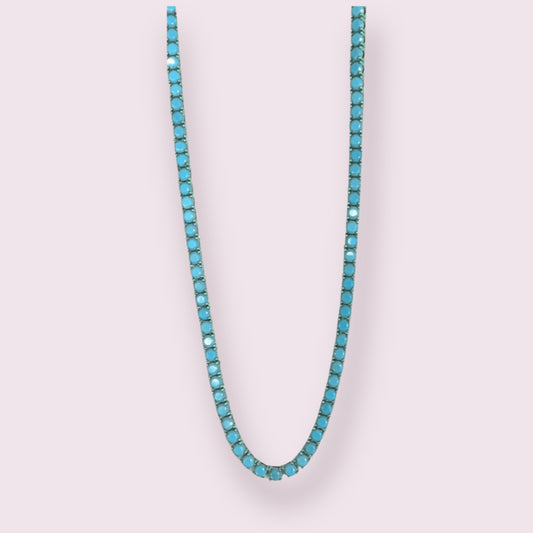 Turquoise Tennis Necklace 