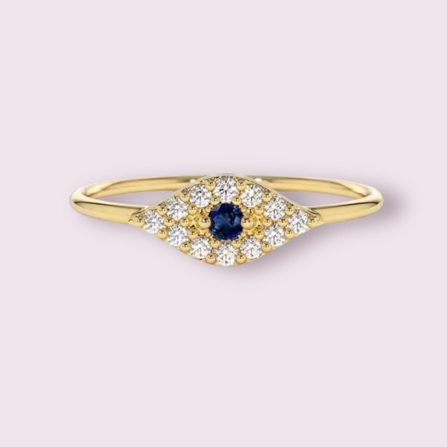 Sapphire Evil Eye Ring 