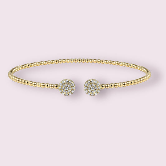 Open Beaded Bangle 