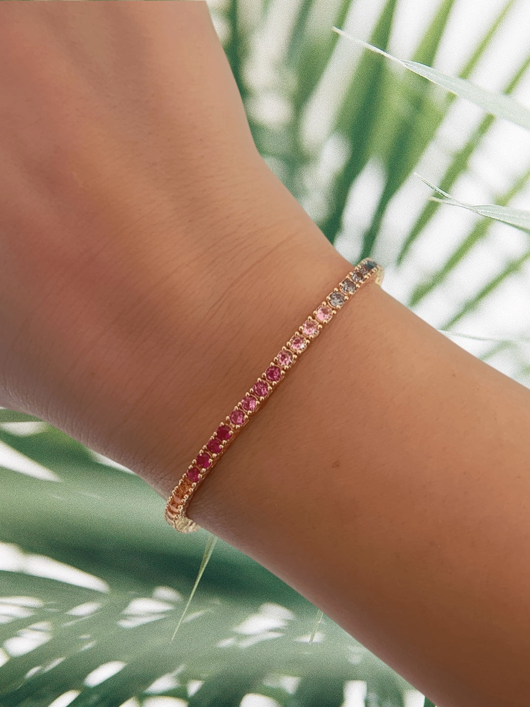Rainbow Tennis Bracelet 