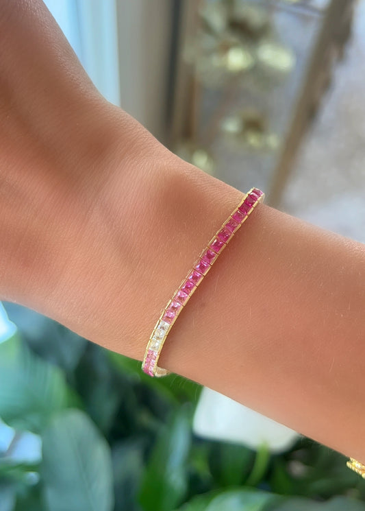 Rosé Fade Tennis Bracelet 