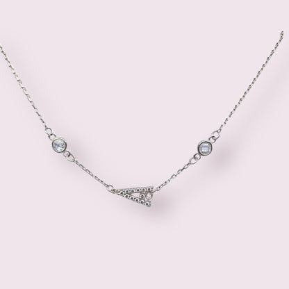 Solid 14k Gold CZ Initial Bezel Bracelet