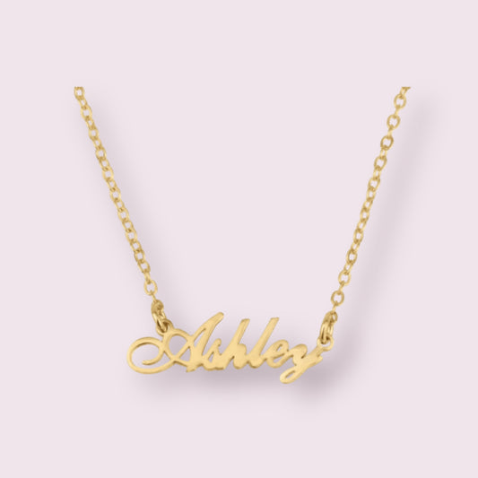Delicate English Name Necklace