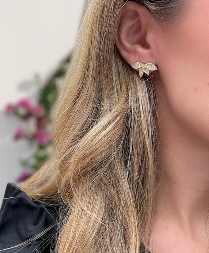 Petal Pave Earrings 