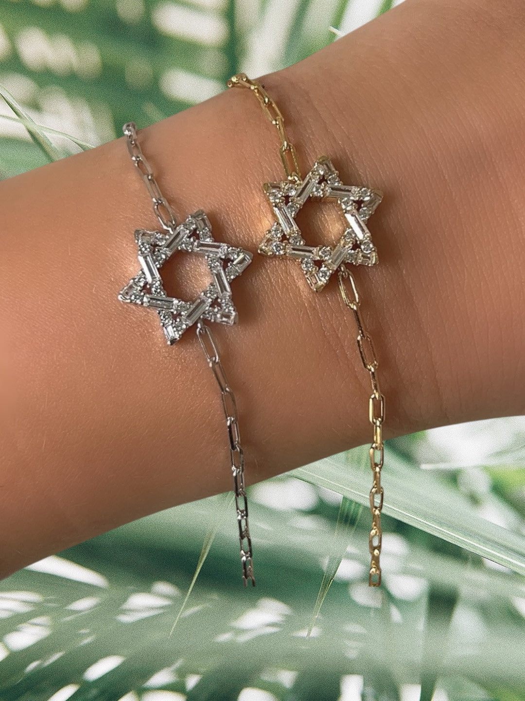 Baguette Star of David Bracelet