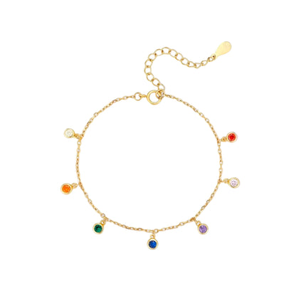 Rainbow drop Bracelet