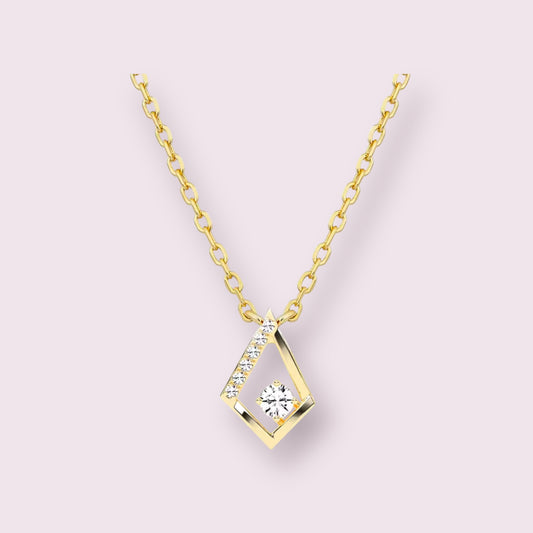 Diamond Geometric Necklace