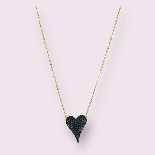 Pave Heart Necklace