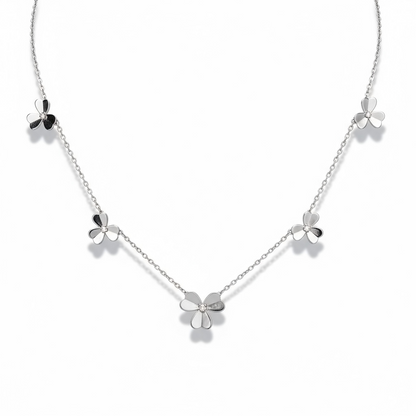 Classic Flower Pendant Necklace 