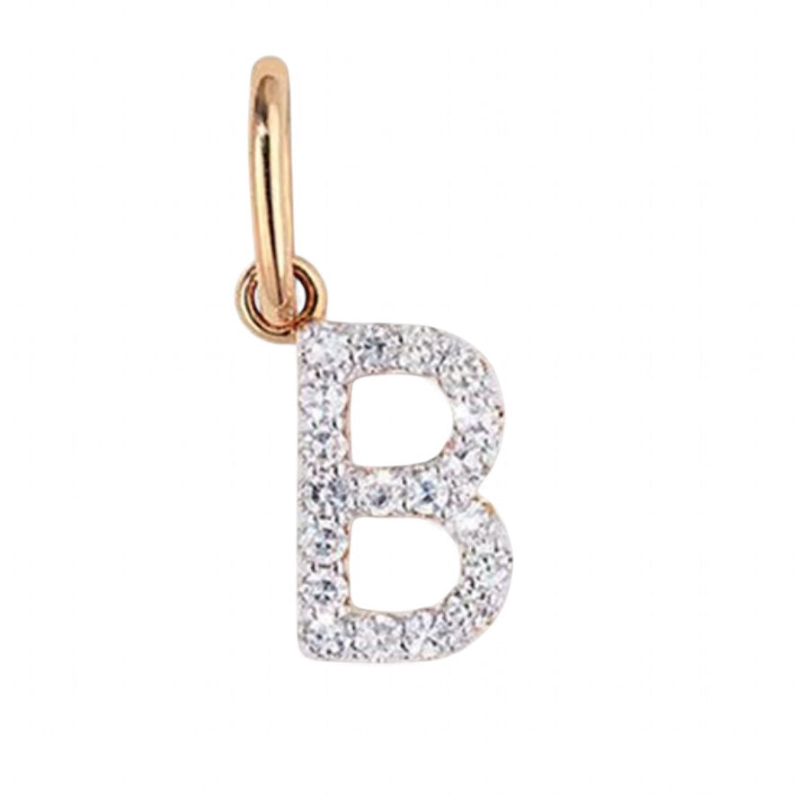 Pave Initial Necklace