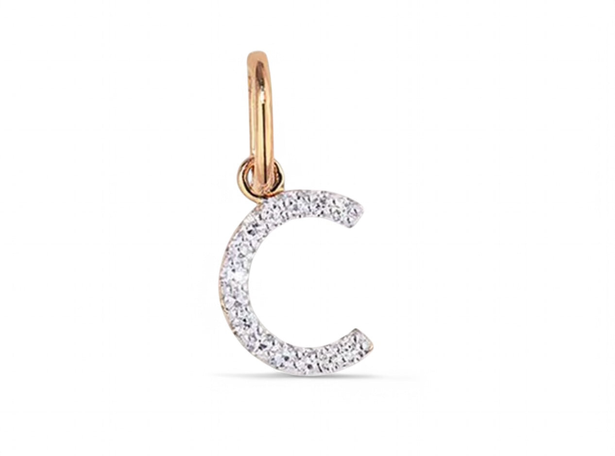 Pave Initial Necklace