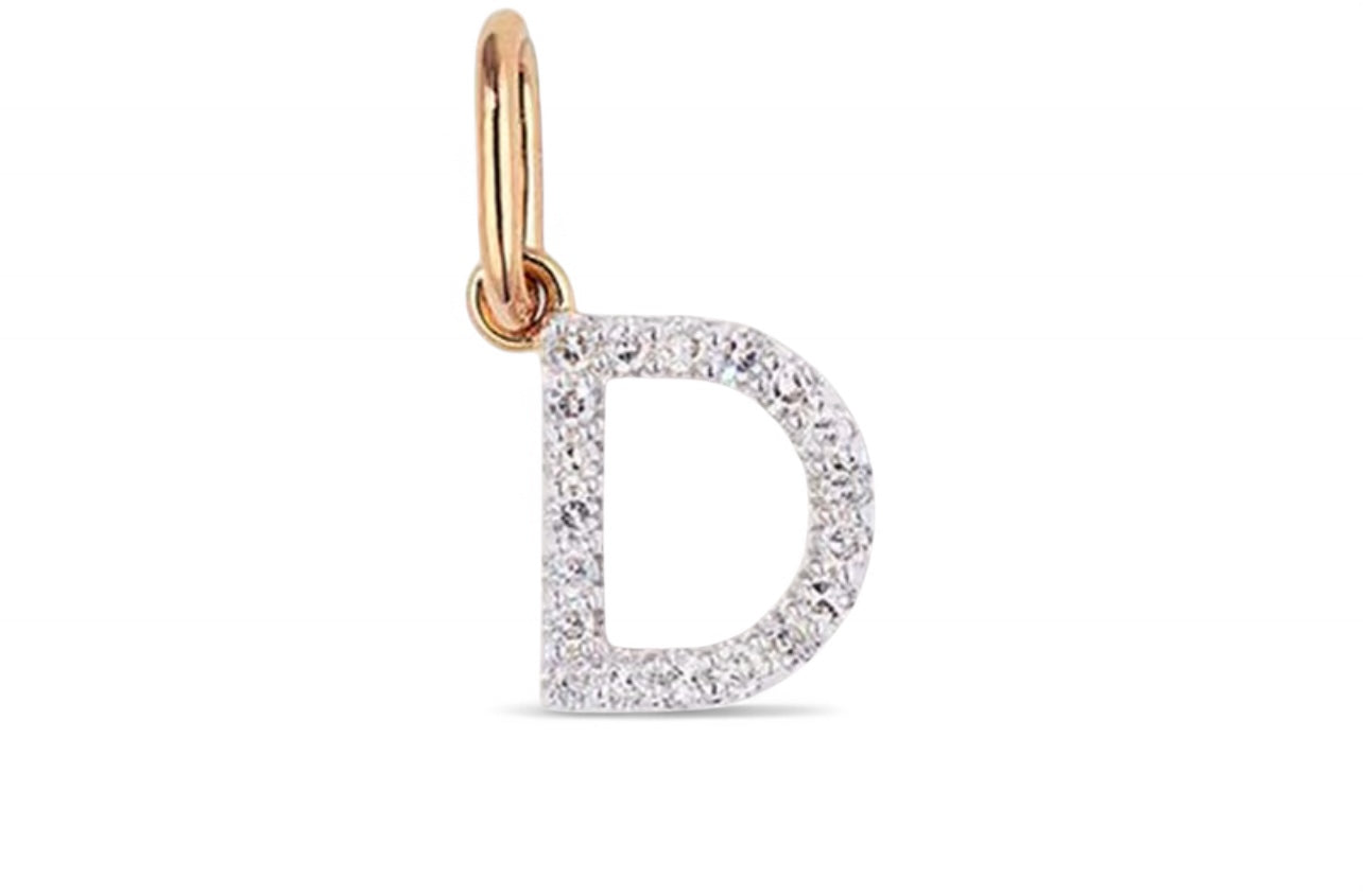 Pave Initial Necklace