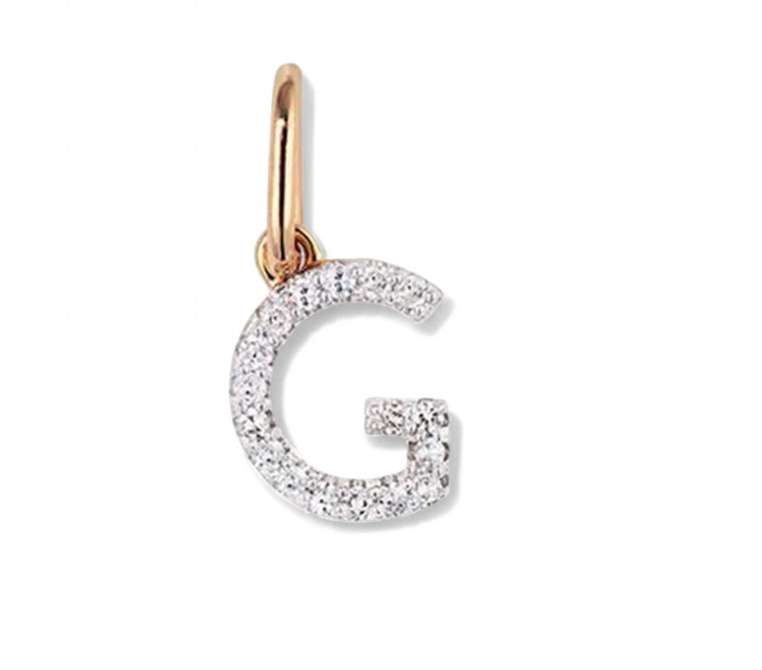 Pave Initial Necklace
