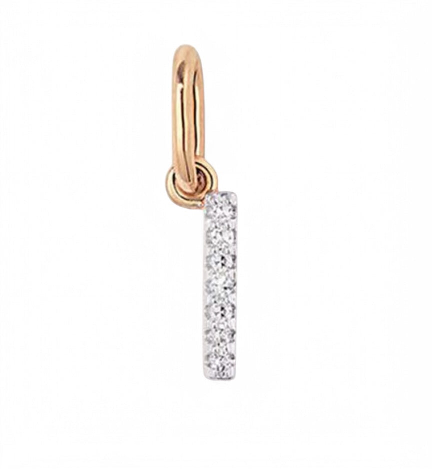 Pave Initial Necklace