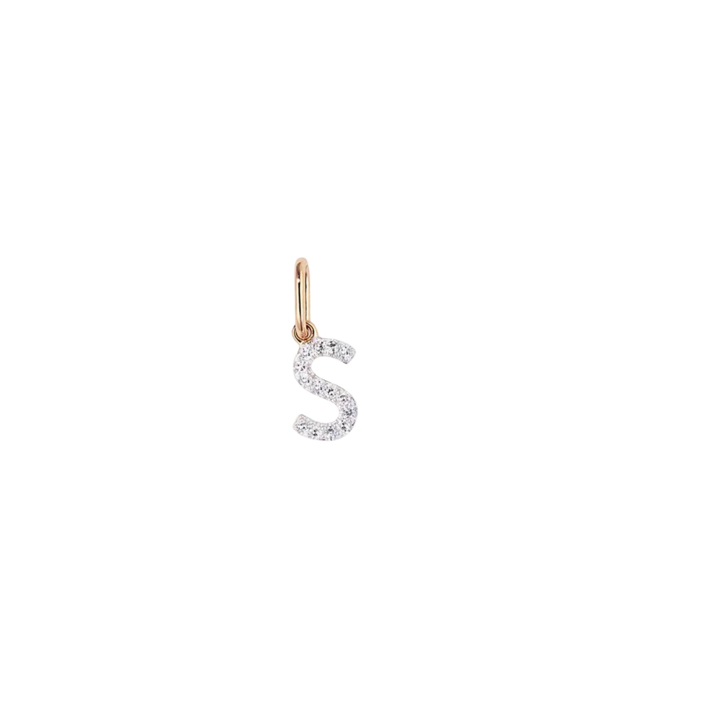 Pave Initial Necklace