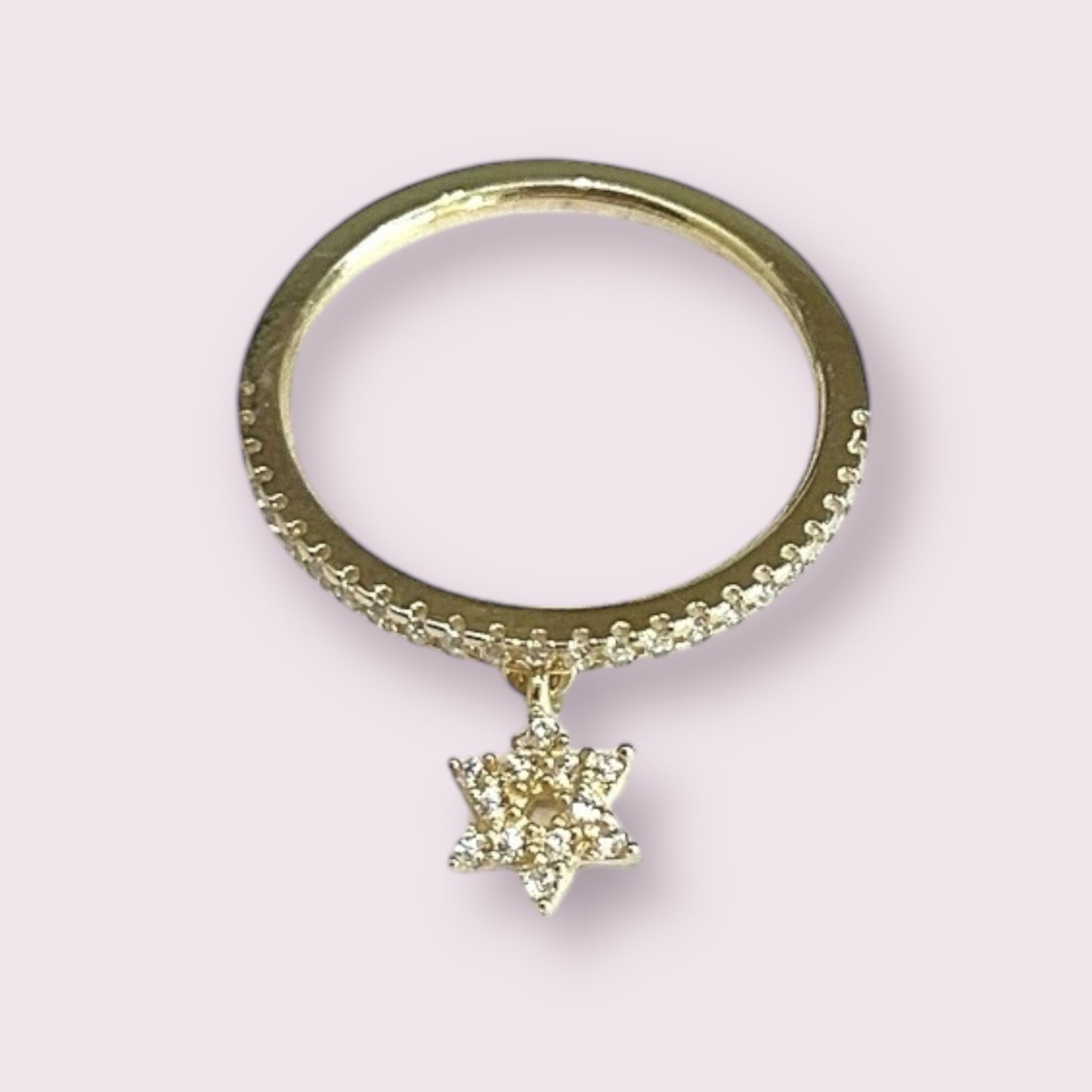Star of David Charm Ring
