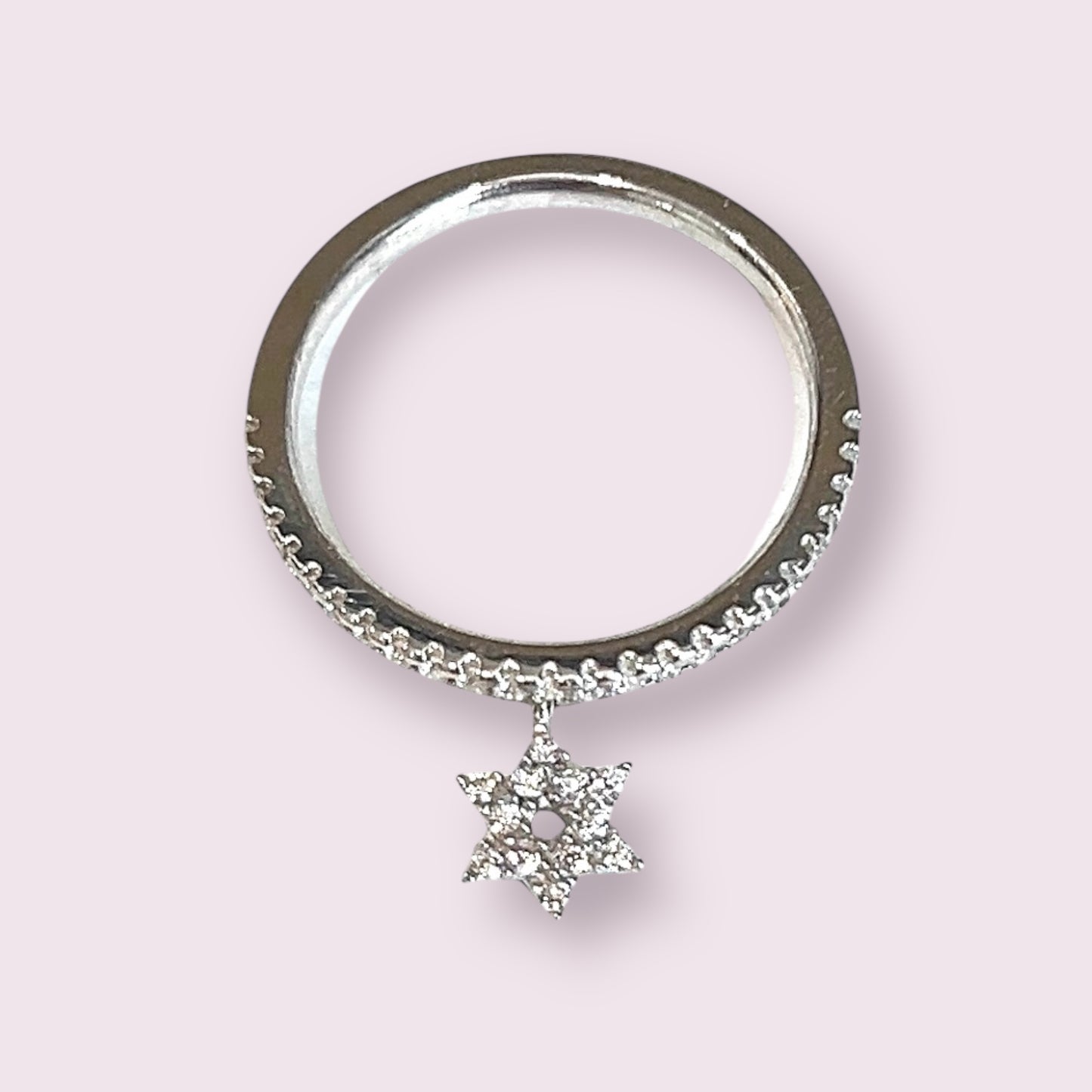 Star of David Charm Ring
