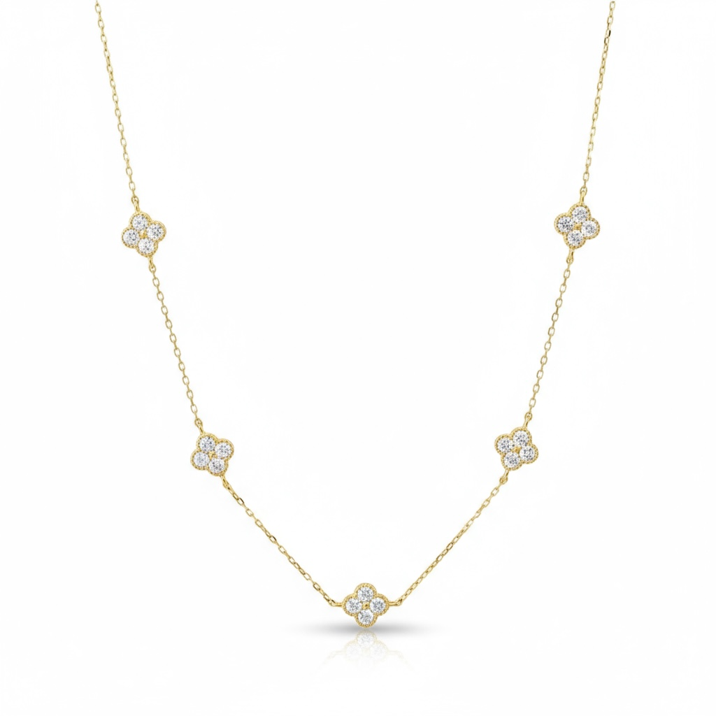 CZ Clover Choker-PRE ORDER 