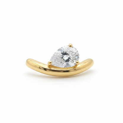 Diamond Pear Ring 