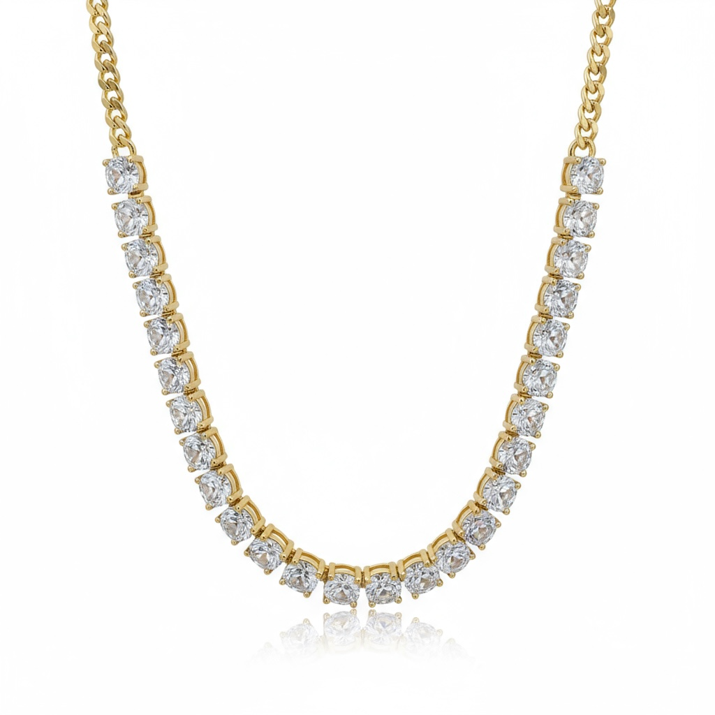 Cuban Chain Diamond Choker 