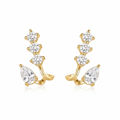 Pear Spark Ear Climbers 
