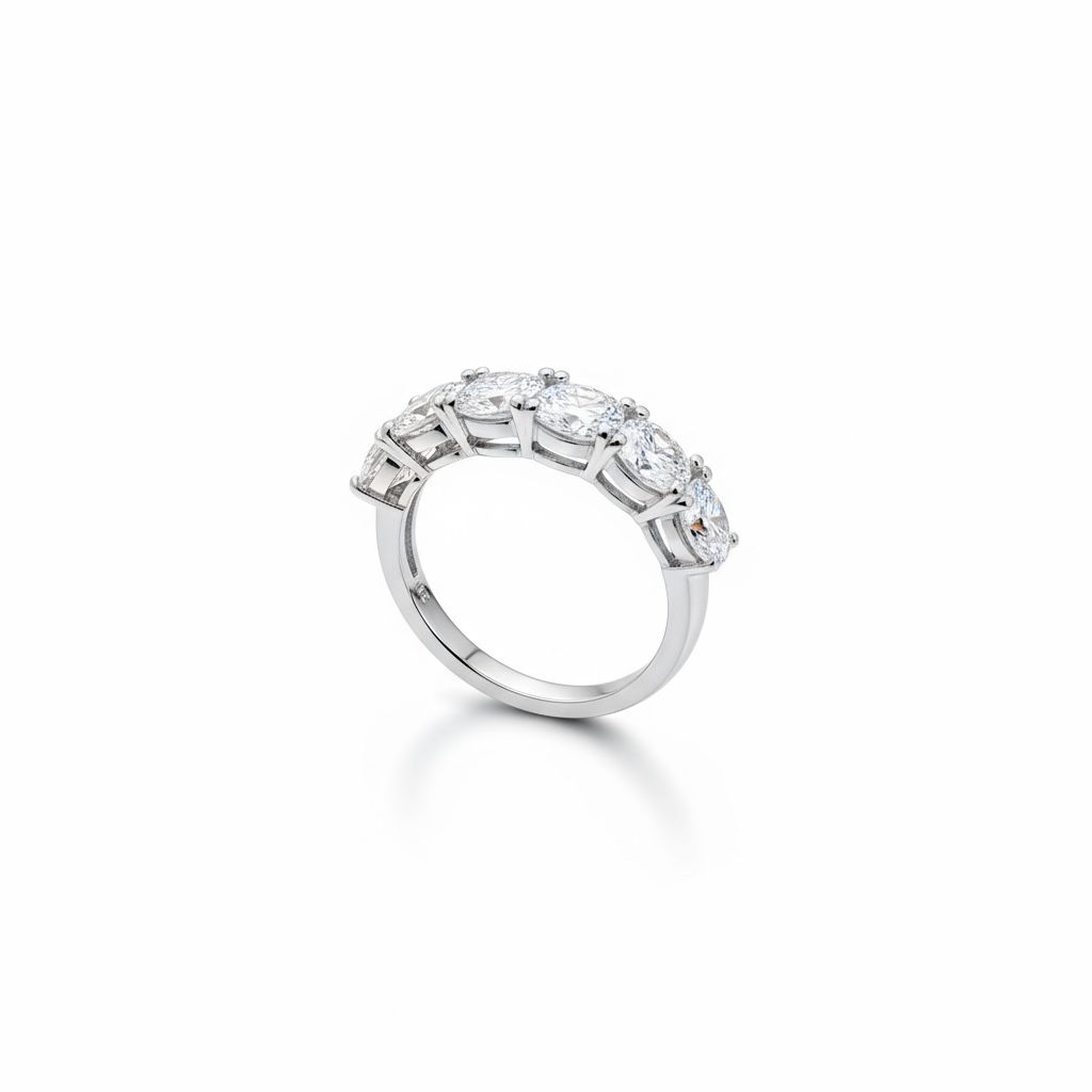 3 CT Moissanite Half Band 