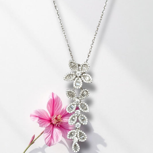 Baguette Daisy Necklace 