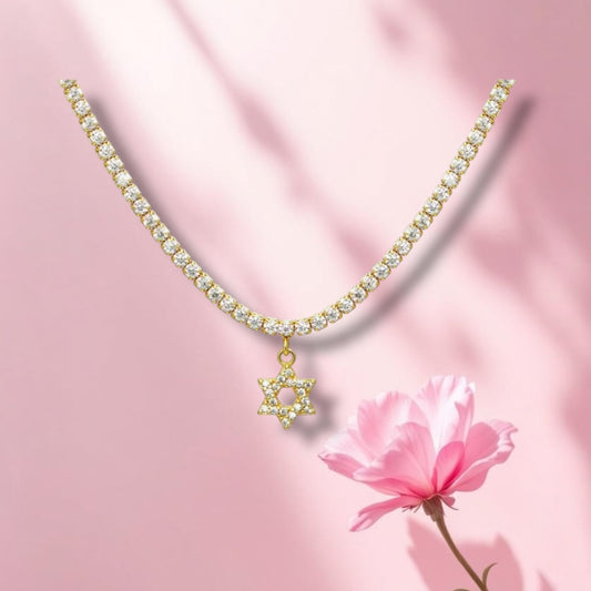 Magen David Tennis Choker 