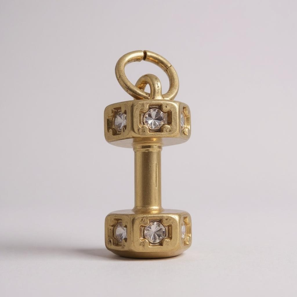 Barbell Charm 