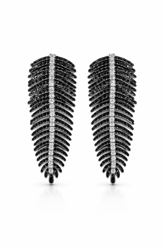 Glam Feather Studs 