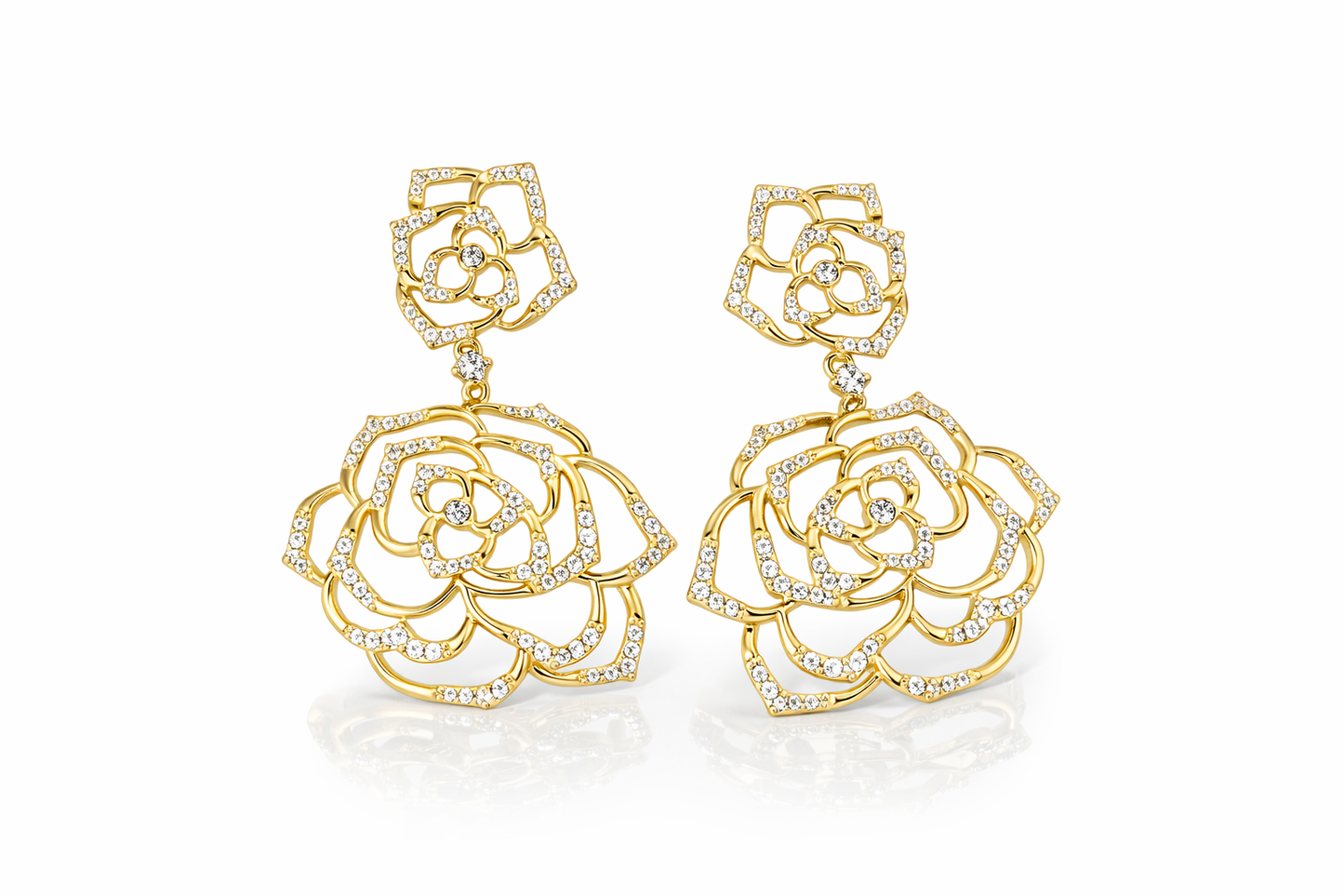 Rose Statement Earrings 