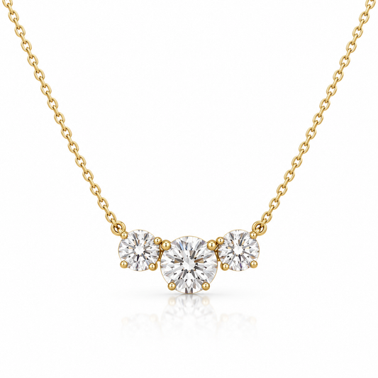 Diamond Cluster Necklace 