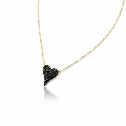 Pave Heart Necklace 