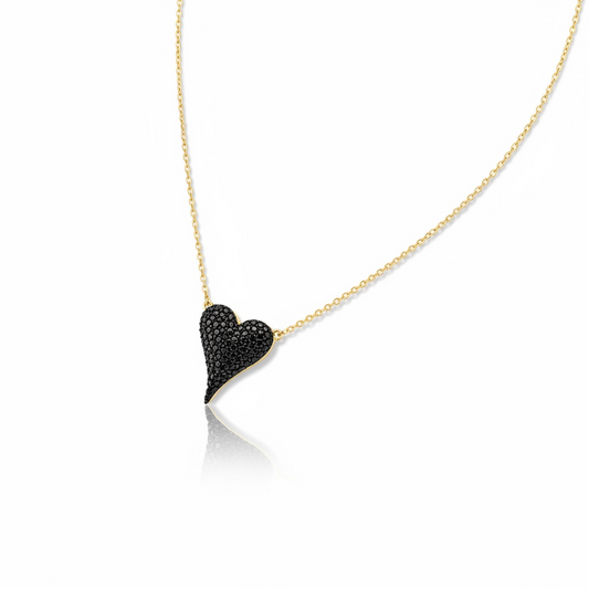 Pave Heart Necklace 