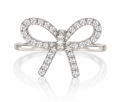 Pave Bow Ring 