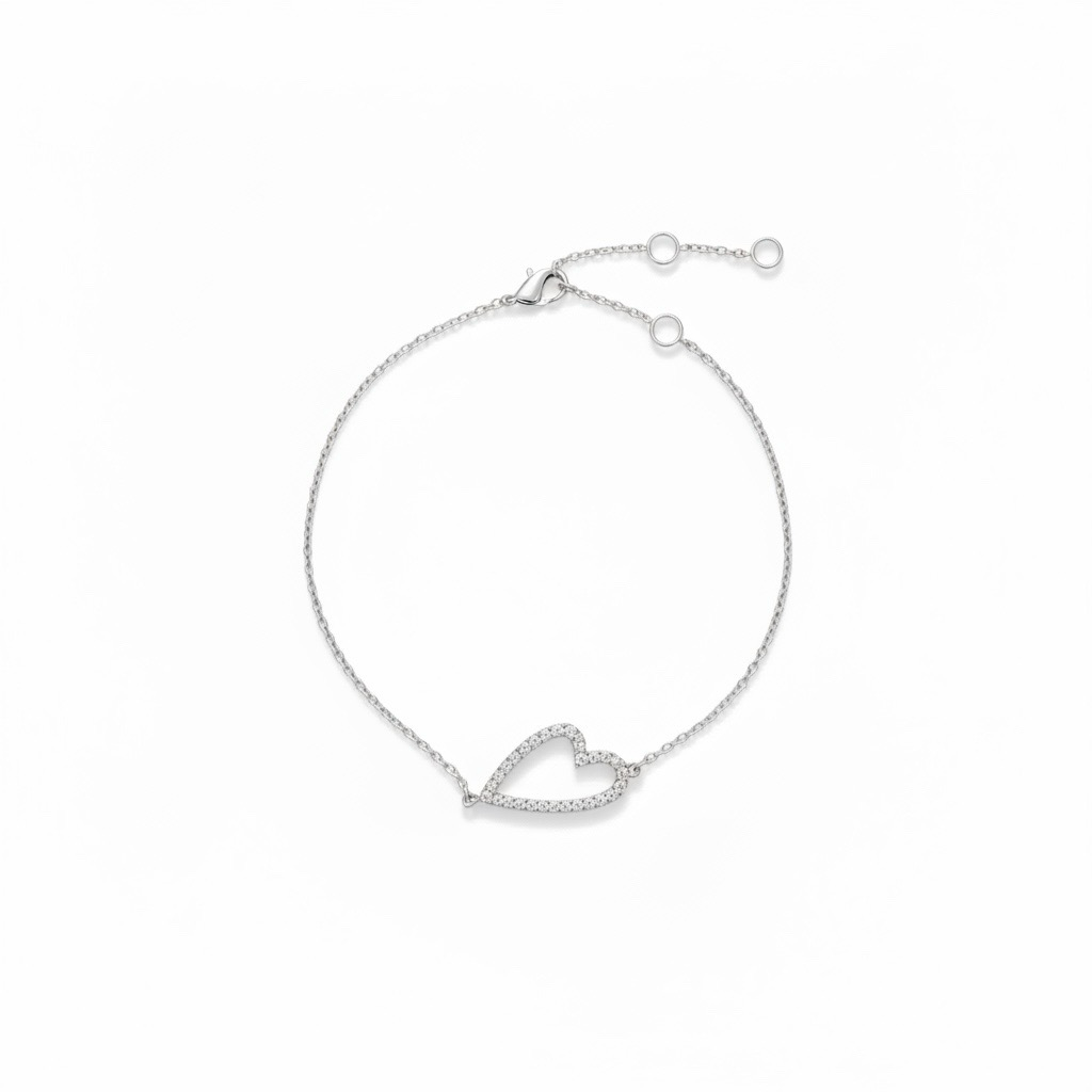 Open Heart Bracelet 