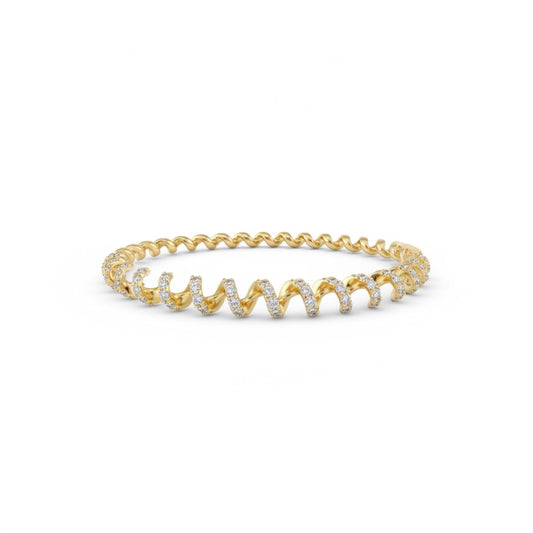 Twist of Glitz Bangle 
