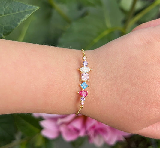 Multi Color Bar Bracelet 