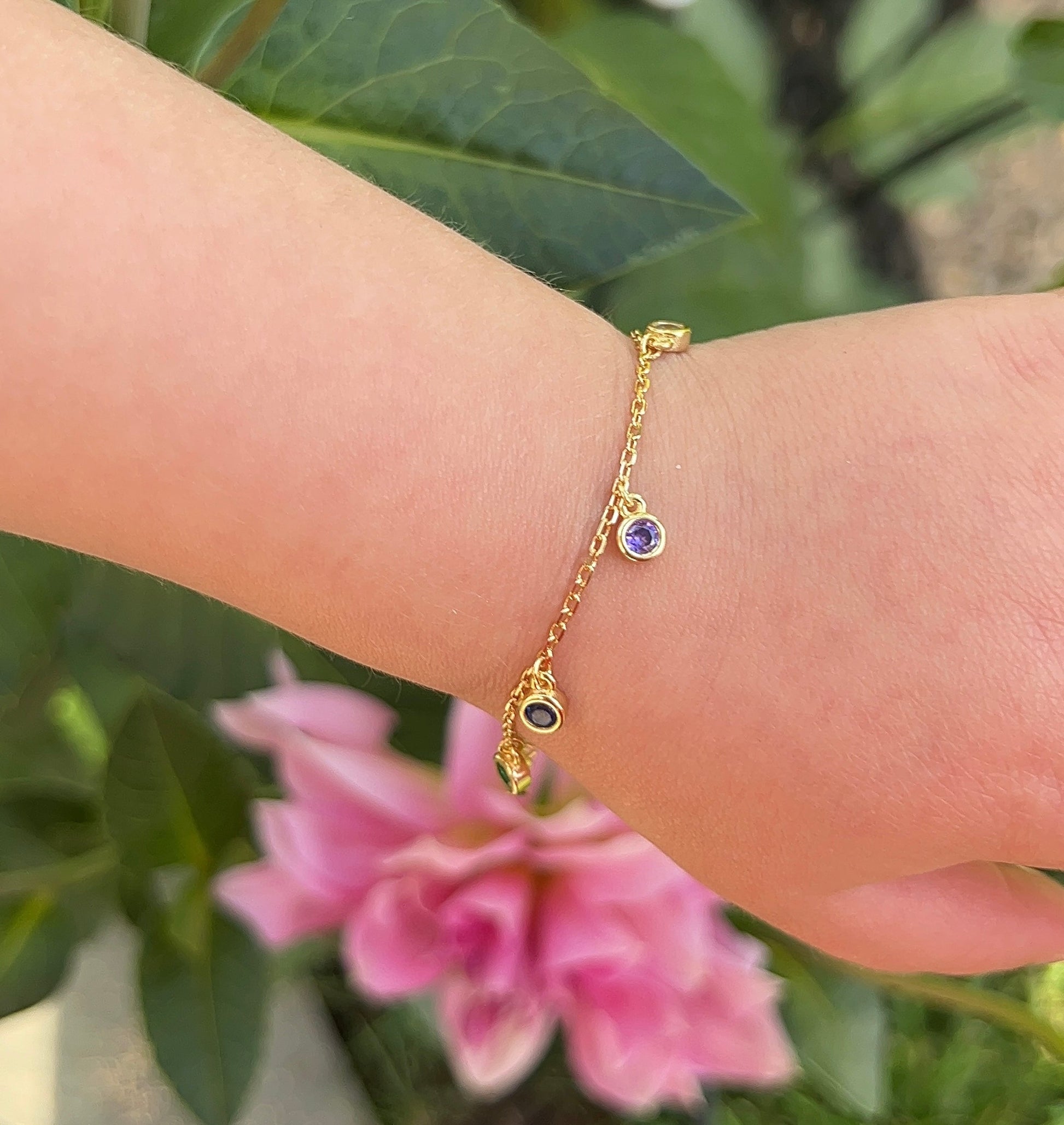 Rainbow drop Bracelet 