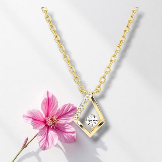 Diamond Geometric Necklace 
