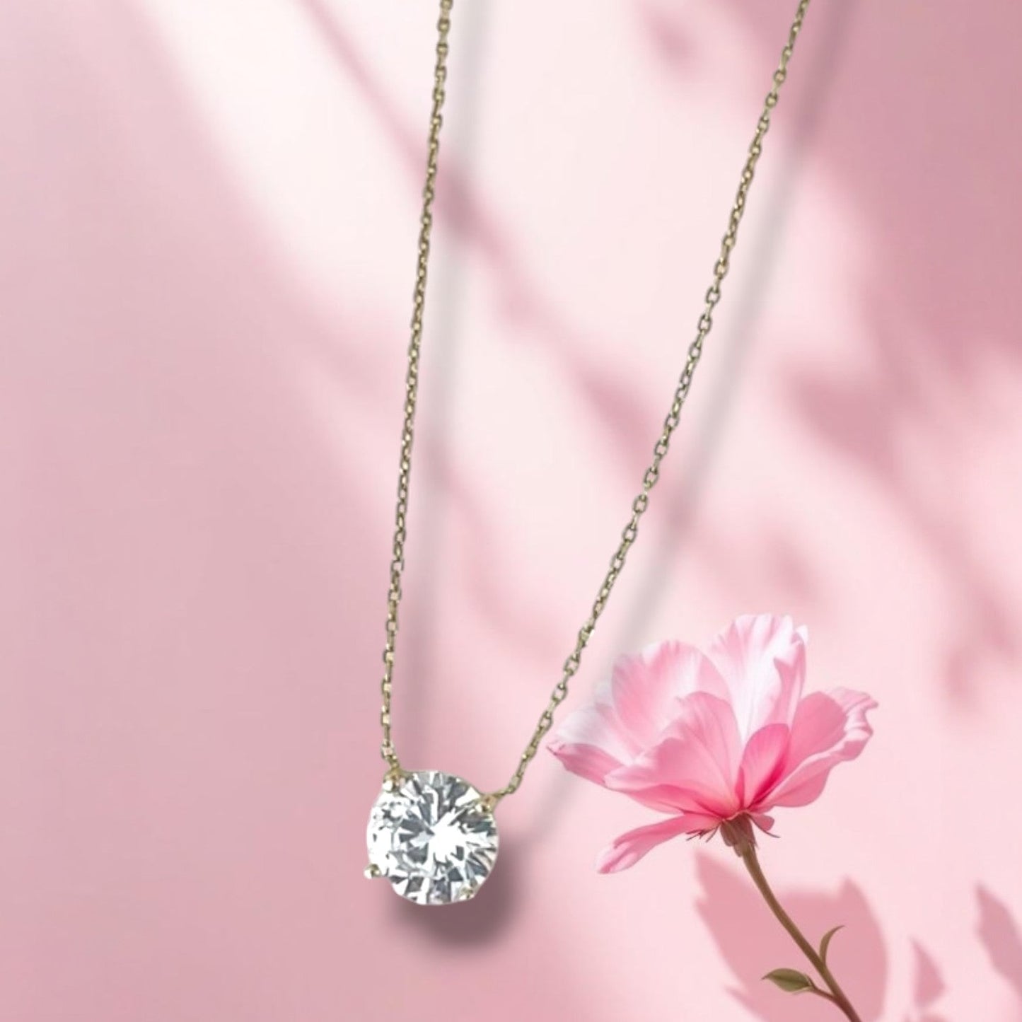 Solitaire Stone Necklace 