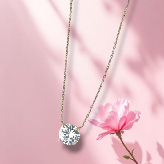 Solitaire Stone Necklace 